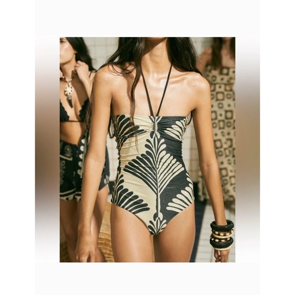 Johanna Ortiz Other - Johanna Ortiz Occasus Solis One Piece Swimsuit Women Large Fans Black Resort NWT